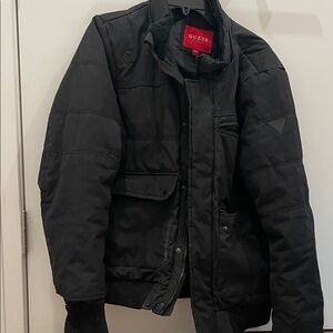 GUESS Men's Dark Puffer Coat